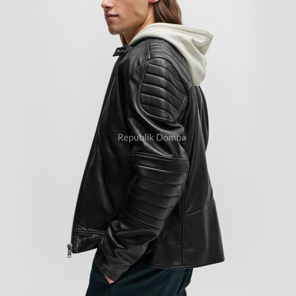 Jaket Kulit Pria Biker - PB 440