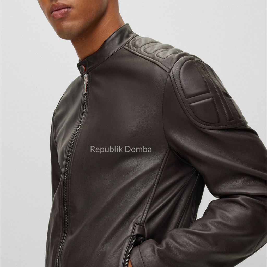 Jaket Kulit Pria Biker - PB 441