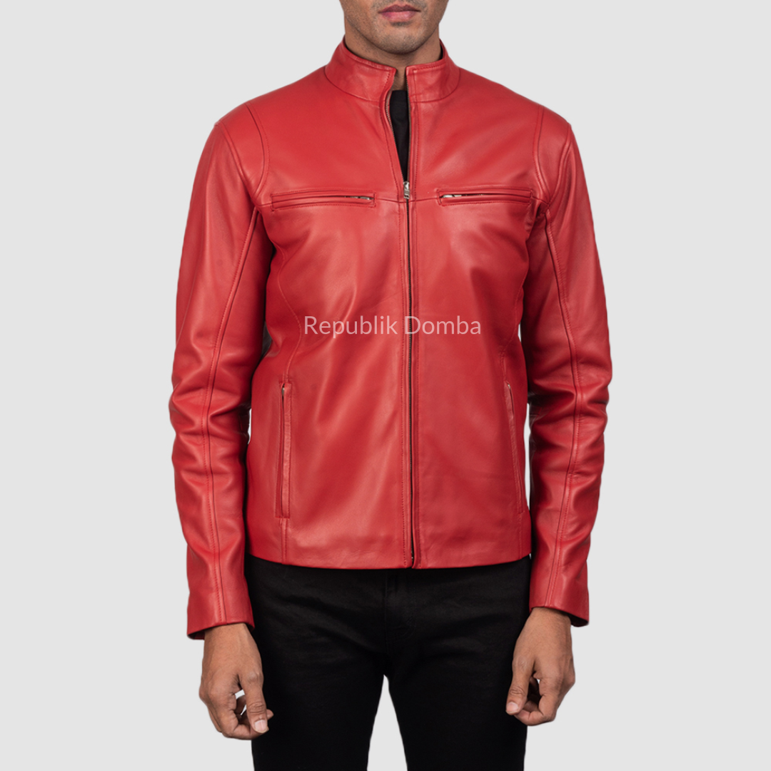 Jaket Kulit Domba Pria Casual Premium | PC 403 - Tampak Depan