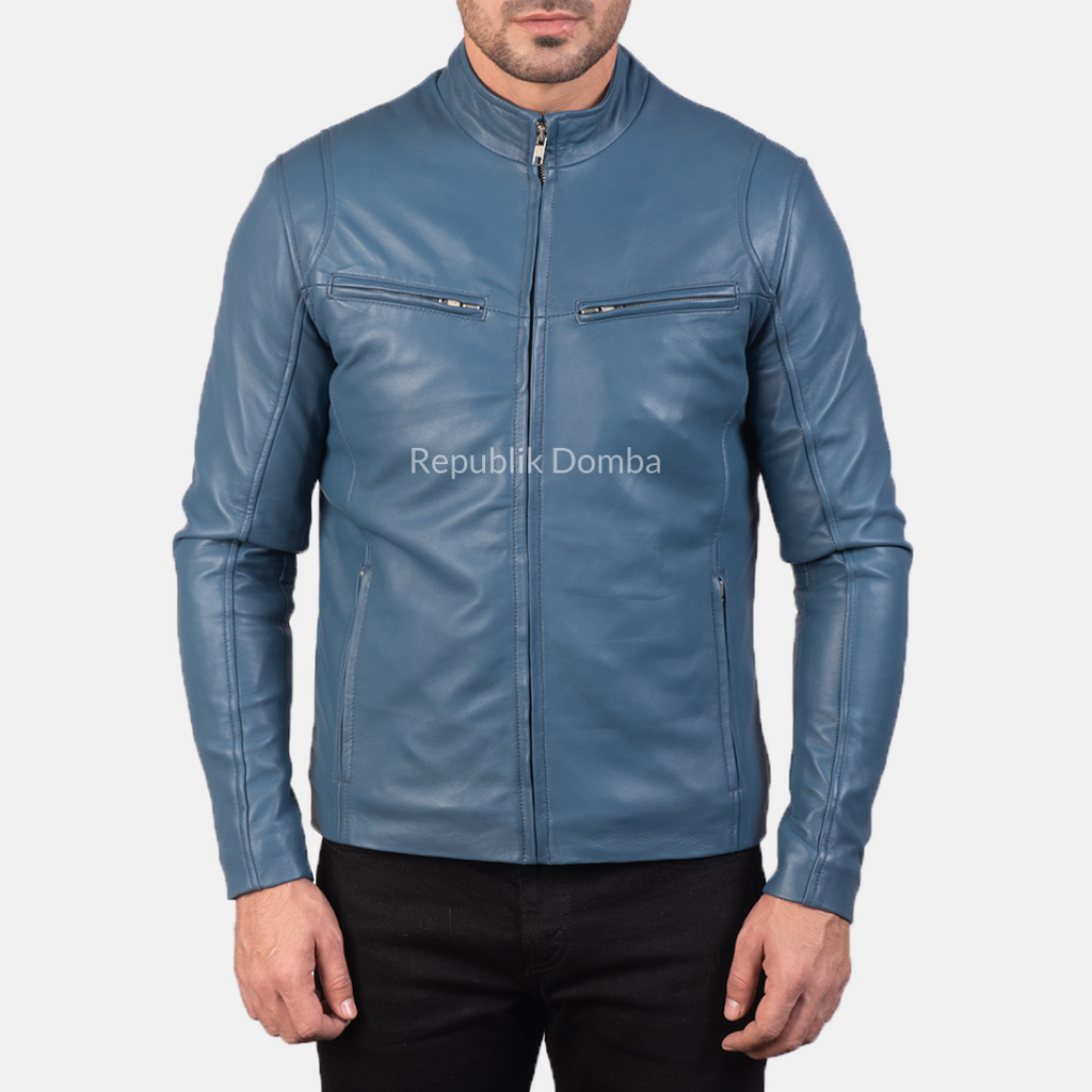 Jaket Kulit Domba Pria Casual Premium | PC 406 - Tampak Depan