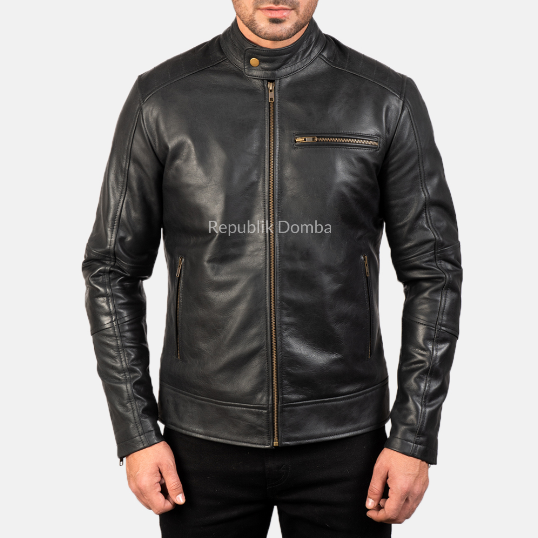 Jaket Kulit Domba Pria Casual Premium | PC 407 - Tampak Depan