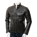 Jaket Kulit Domba Pria Casual Premium | PC 100 - Tampak Depan