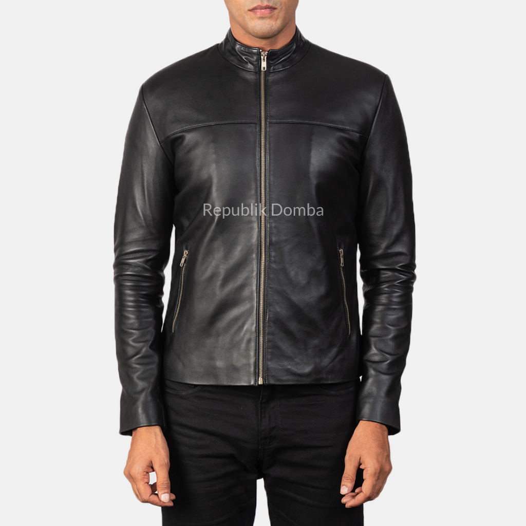Jaket Kulit Domba Pria Casual Premium | PC 161 - Tampak Depan