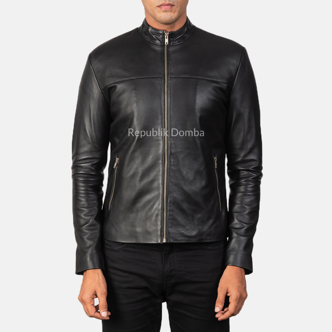 Jaket Kulit Domba Pria Casual Premium | PC 161 - Tampak Depan