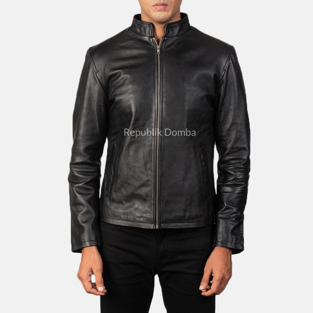 Jaket Kulit Domba Pria Casual Premium | PC 405 - Tampak Depan