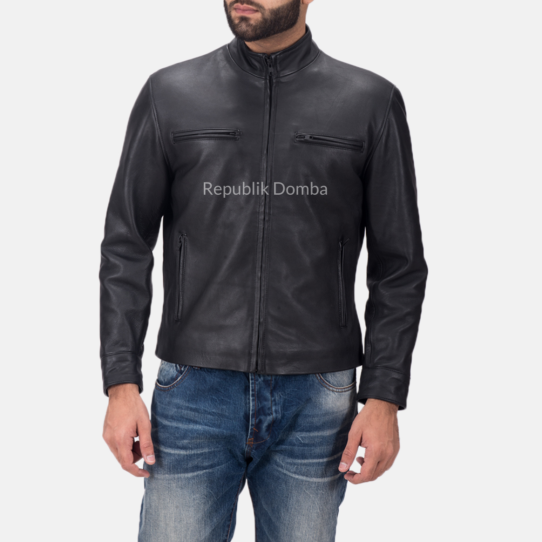 Jaket Kulit Domba Pria Casual Premium | PC 409 - Tampak Depan