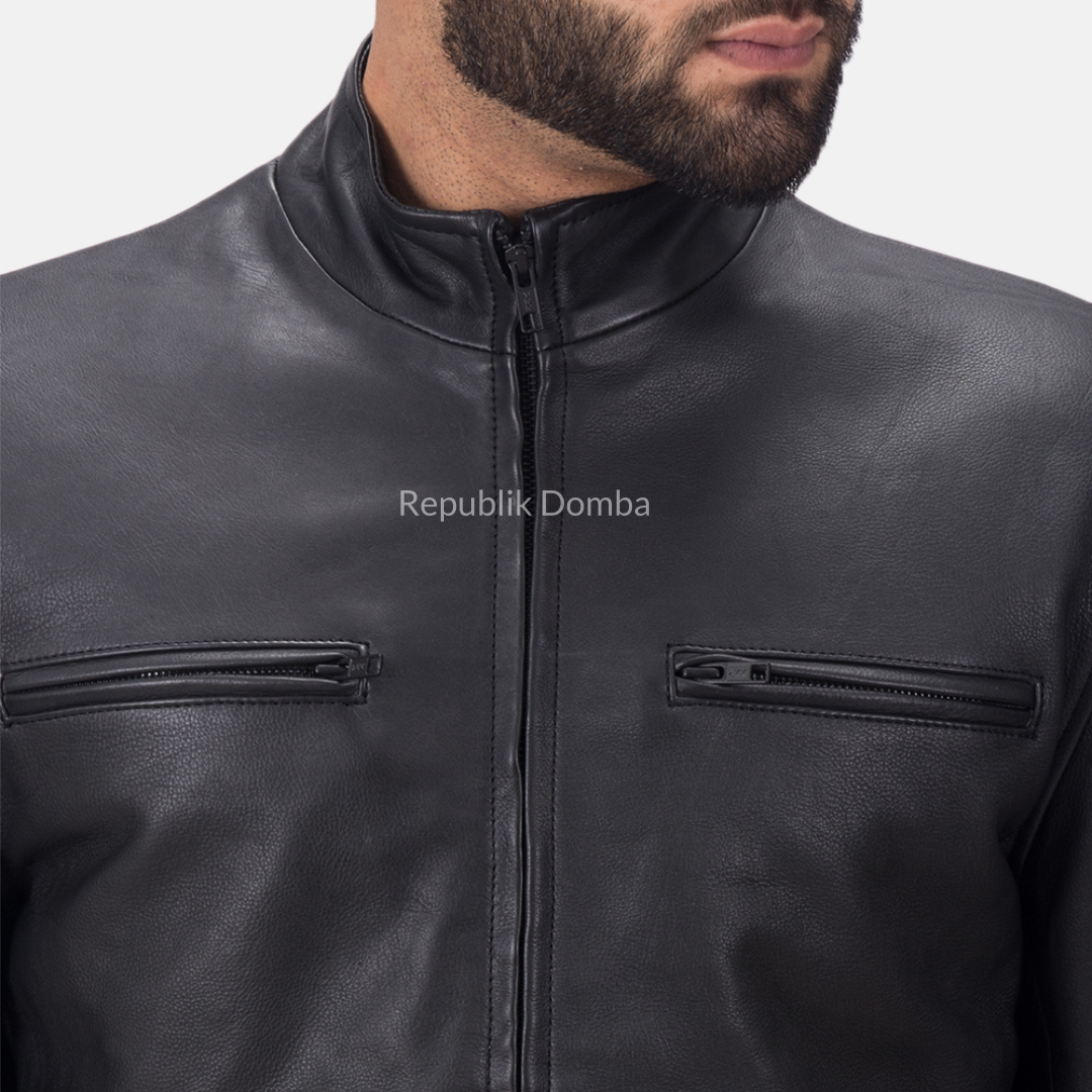 Jaket Kulit Domba Pria Casual Premium | PC 409 - Tampak Samping