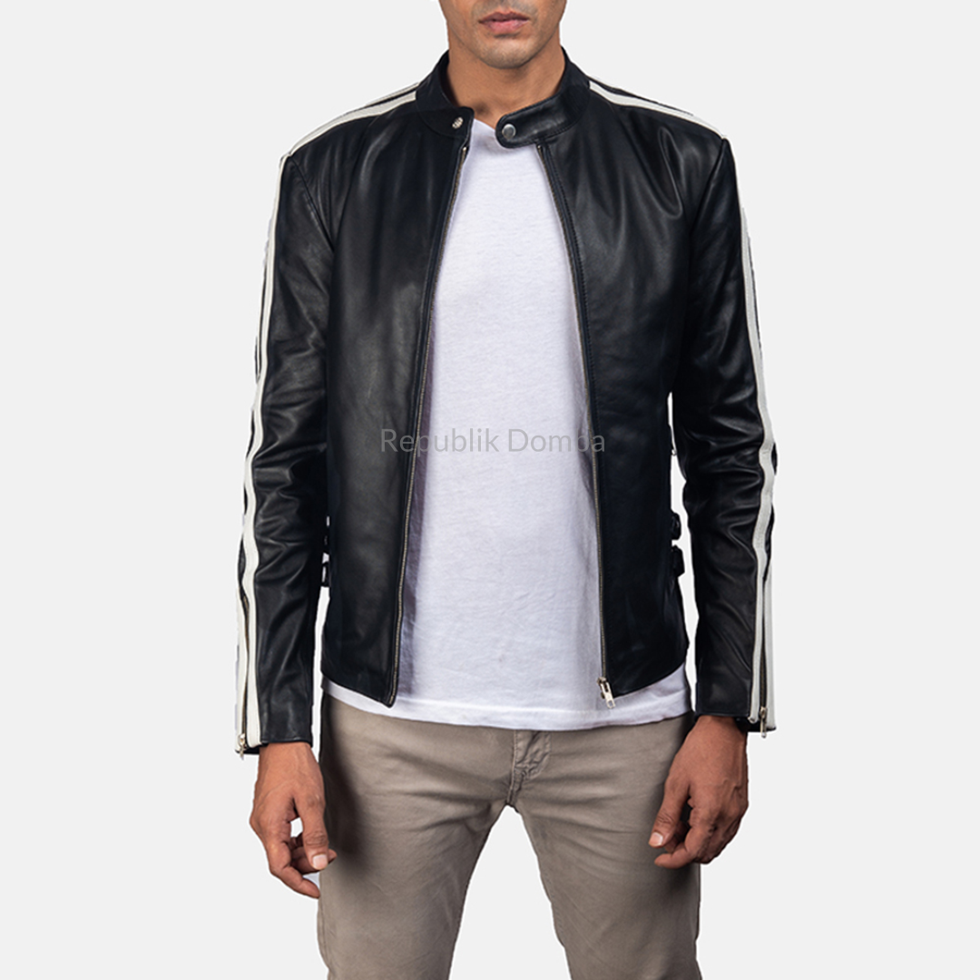 Jaket Kulit Domba Pria Casual Premium | PC 412 - Tampak Depan