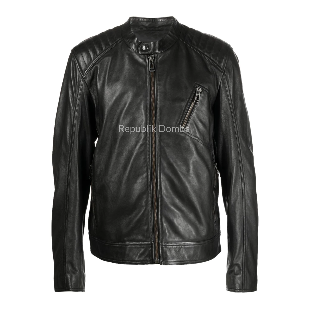 Jaket Kulit Domba Pria Casual Premium | PC 431 - Tampak Depan