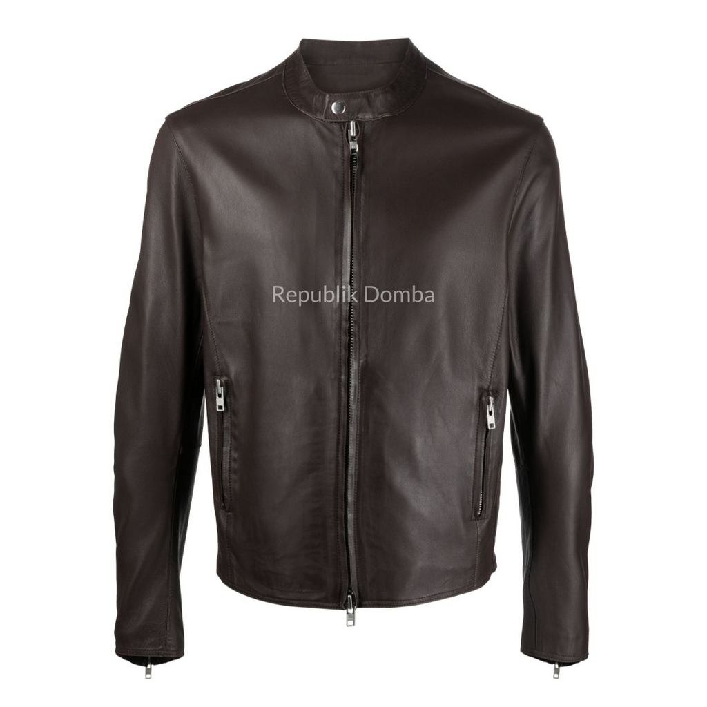Jaket Kulit Domba Pria Casual Premium | PC 433 - Tampak Depan