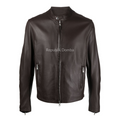 Jaket Kulit Domba Pria Casual Premium | PC 433 - Tampak Depan