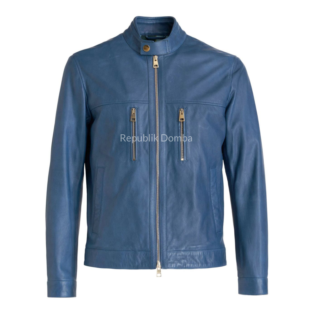 Jaket Kulit Domba Pria Casual Premium | PC 438 - Tampak Depan