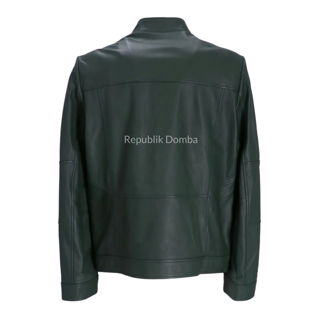 Jaket Kulit Domba Pria Casual Premium | PC 441 - Tampak Samping
