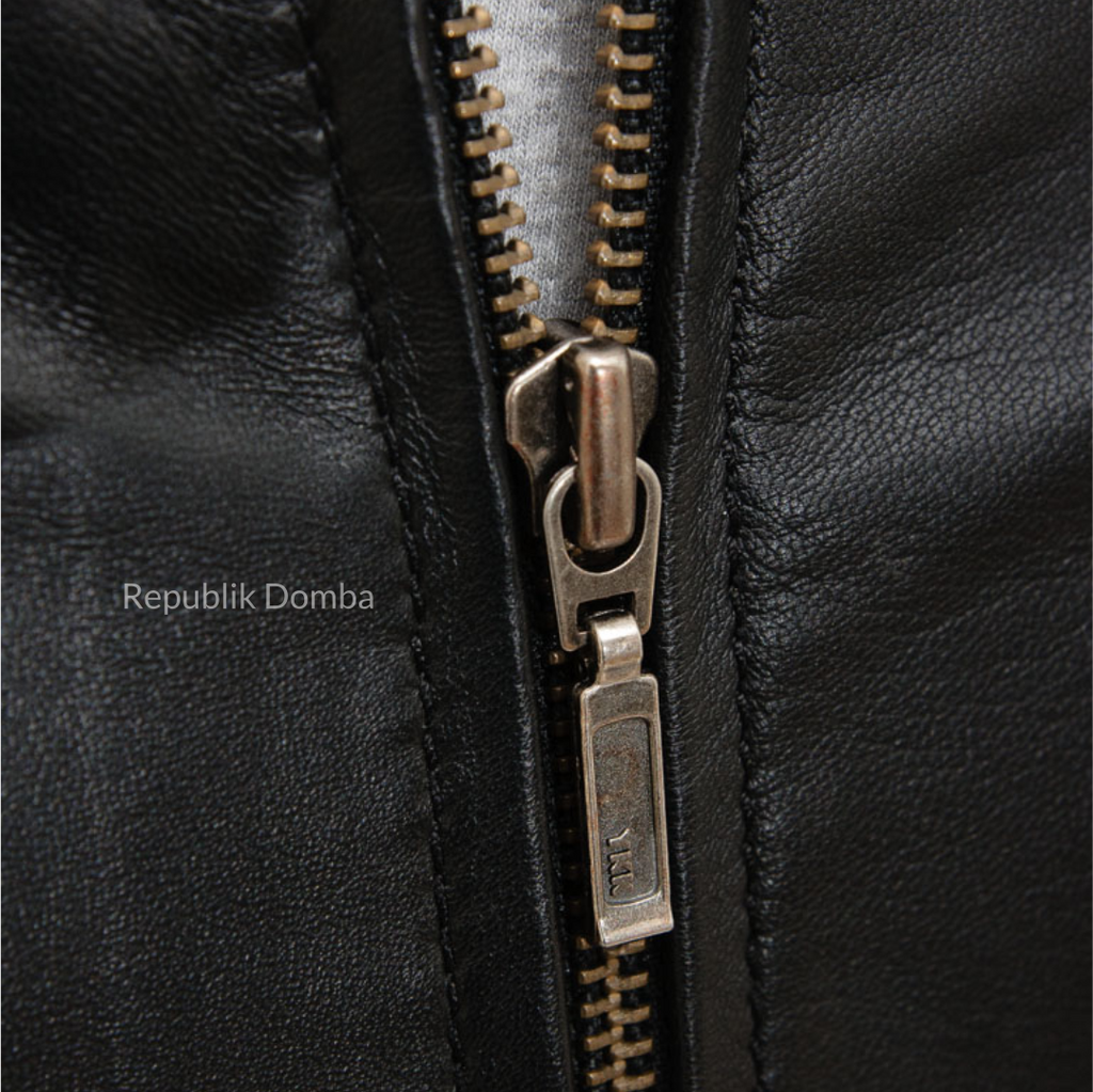 Jaket Kulit Domba Pria Casual Premium | PC 453 - Tampak Belakang