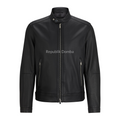 Jaket Kulit Domba Pria Casual Premium | PC 458 - Tampak Depan
