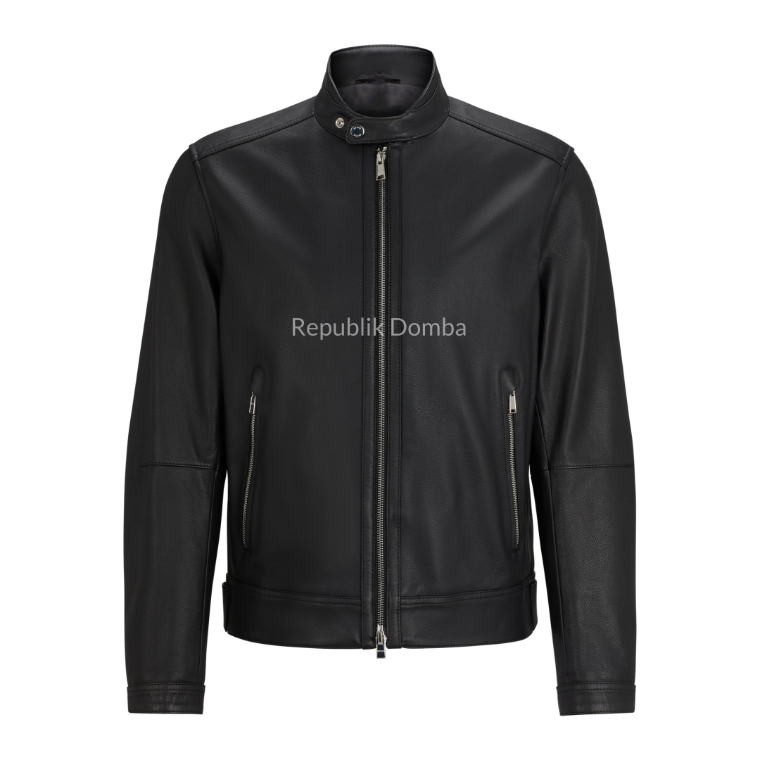 Jaket Kulit Domba Pria Casual Premium | PC 458 - Tampak Depan