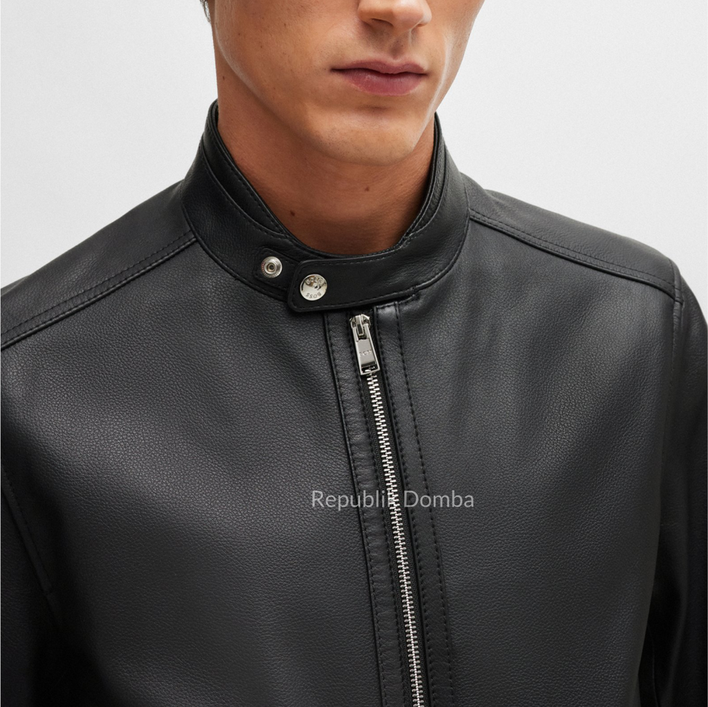 Jaket Kulit Domba Pria Casual Premium | PC 458 - Tampak Samping