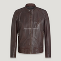 Jaket Kulit Domba Pria Casual Premium | PC 460 - Tampak Depan
