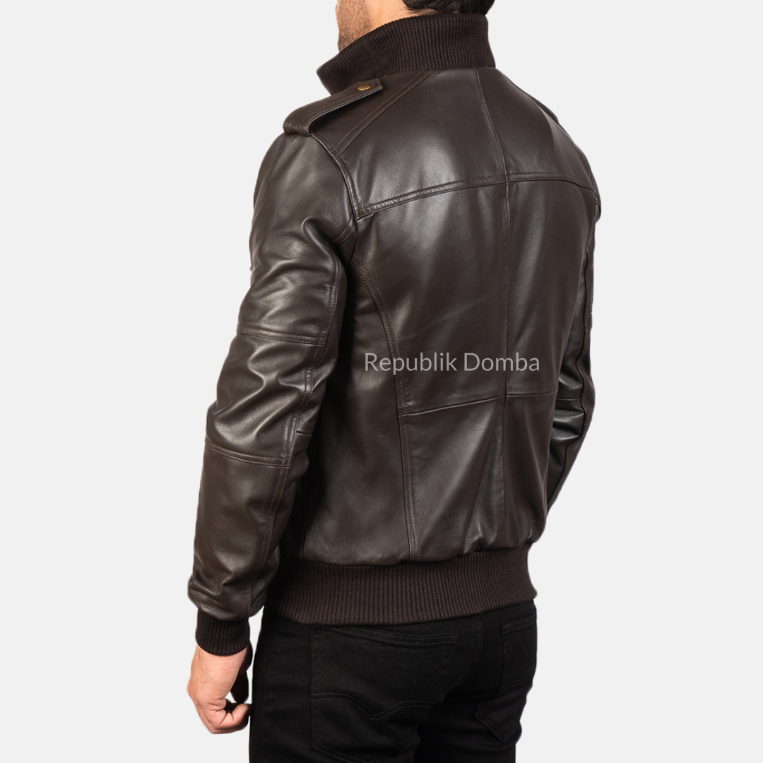 Jaket Kulit Pria Bomber - PCB 108