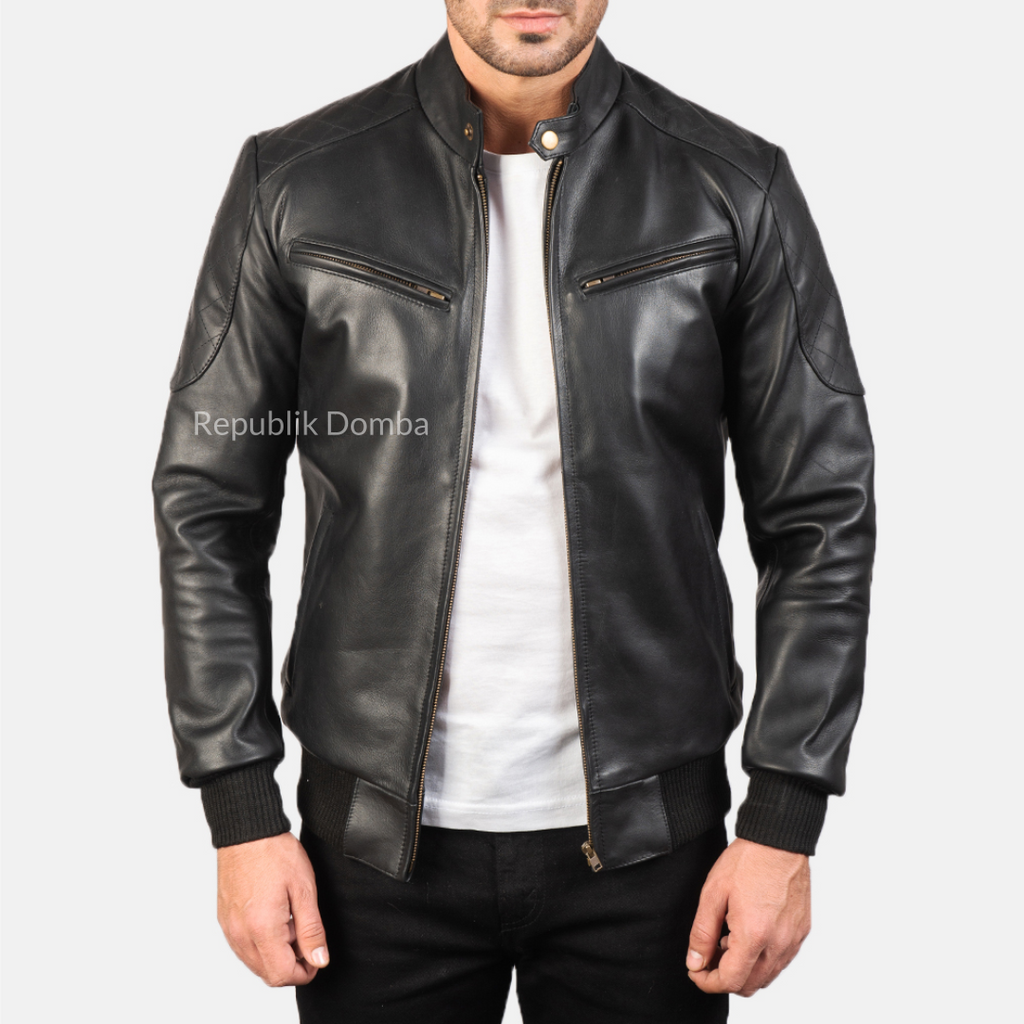 Jaket Kulit Pria Bomber - PCB 109