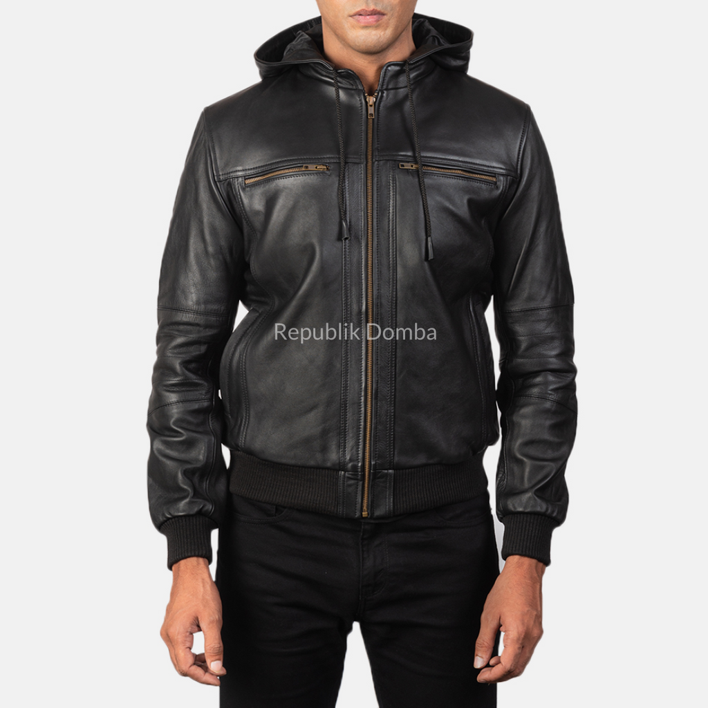 Jaket Kulit Pria Bomber - PCB 113
