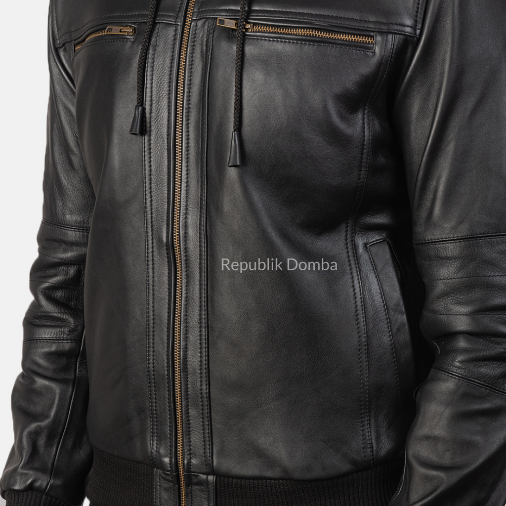 Jaket Kulit Pria Bomber - PCB 113