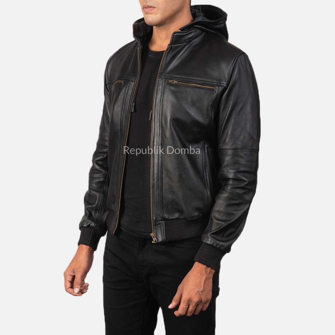 Jaket Kulit Pria Bomber - PCB 113