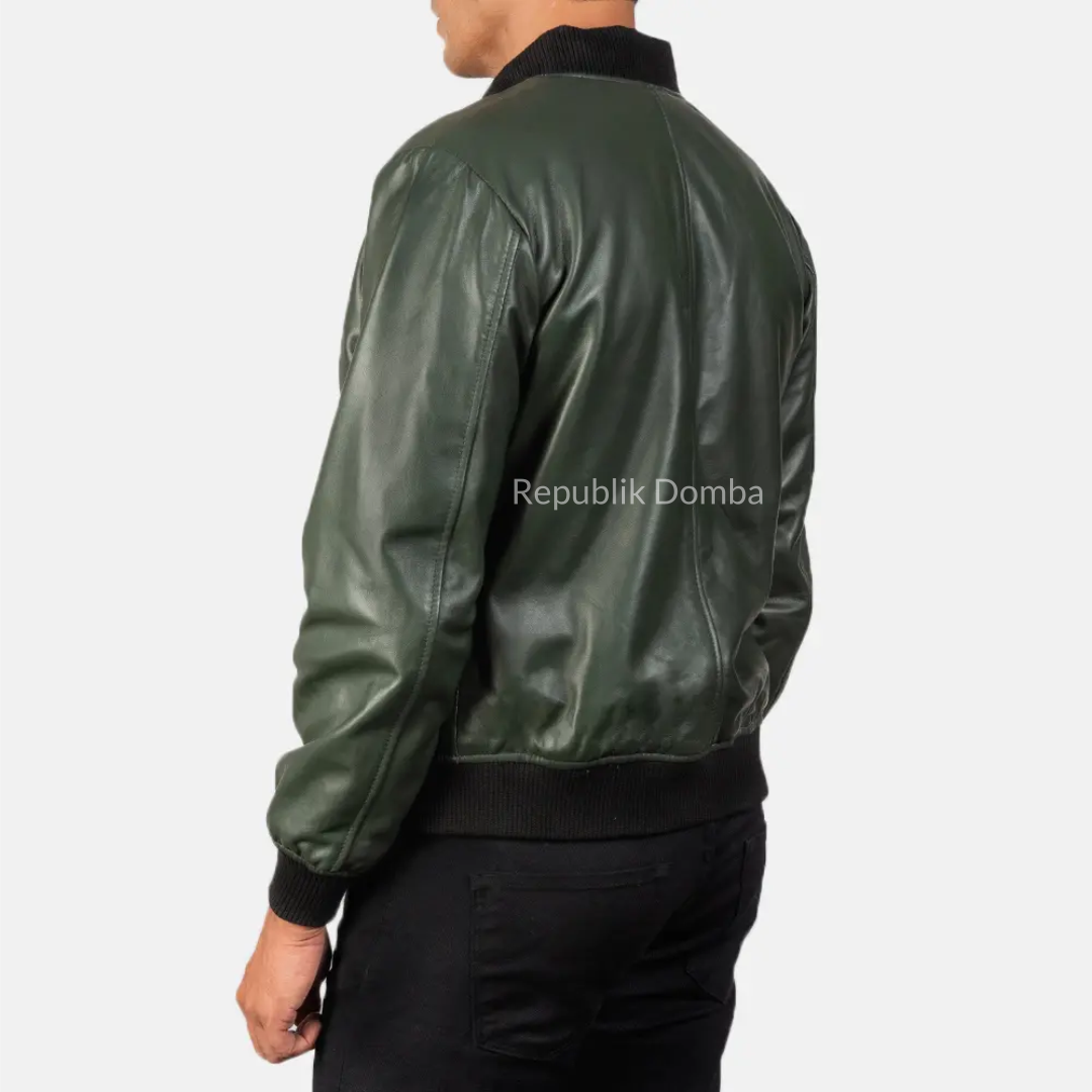 Jaket Kulit Pria Bomber - PCB 114