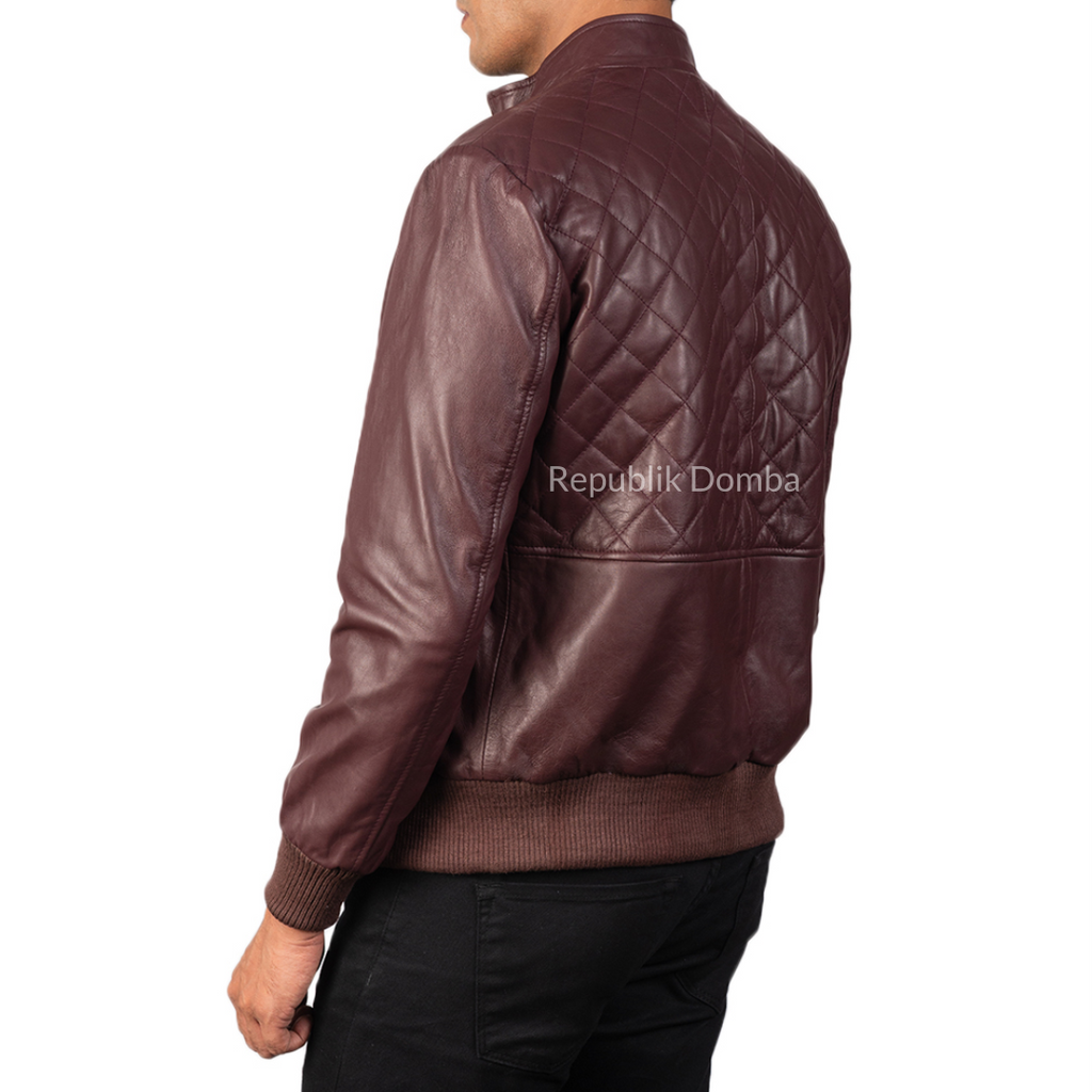 Jaket Kulit Pria Bomber - PCB 115