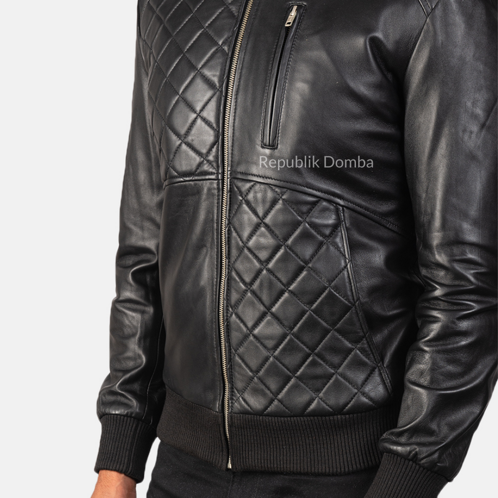 Jaket Kulit Pria Bomber - PCB 116