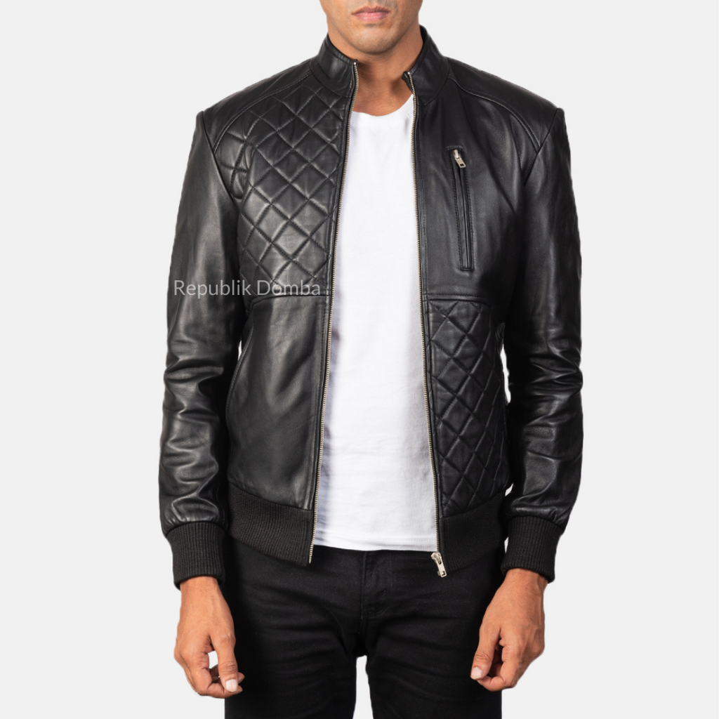 Jaket Kulit Pria Bomber - PCB 116