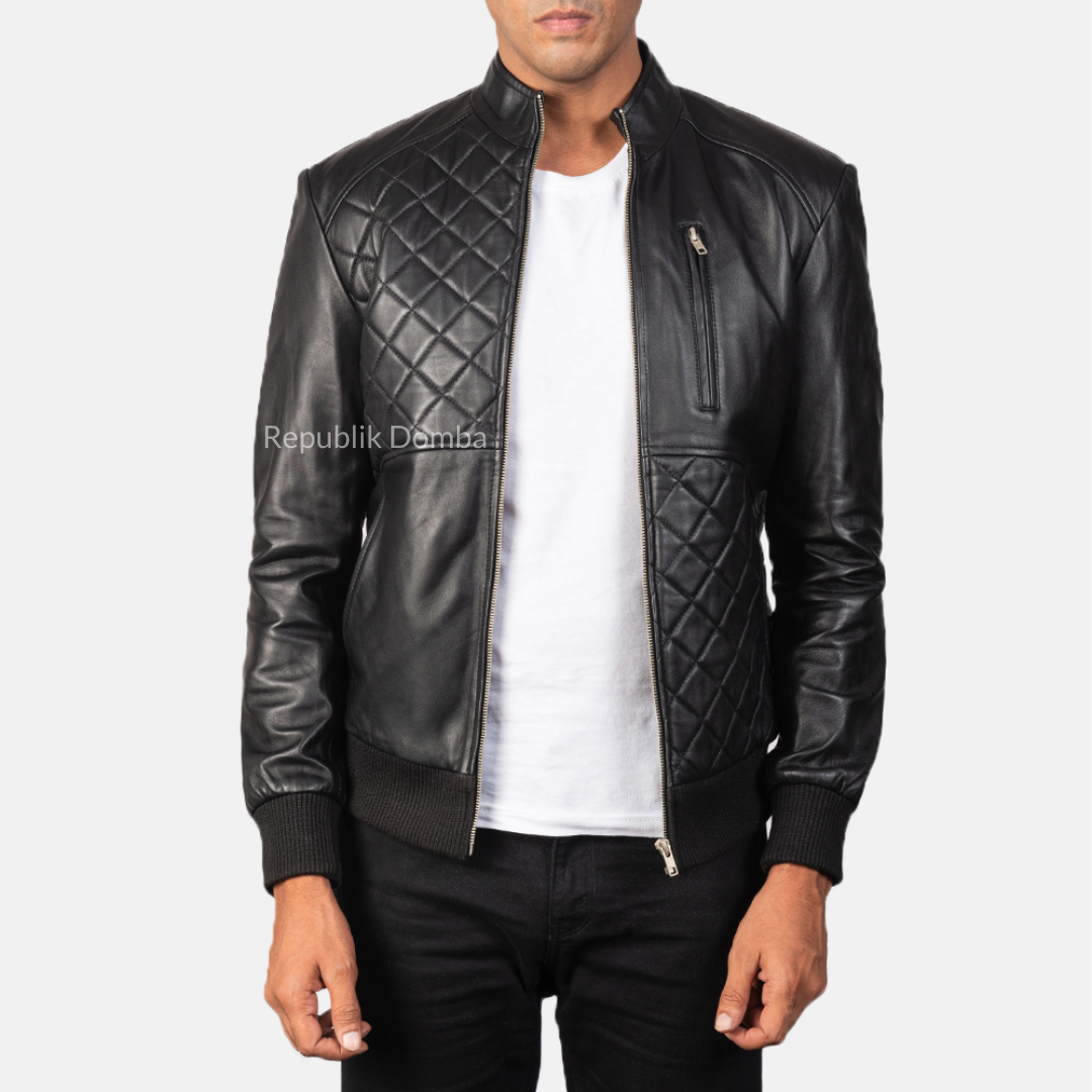 Jaket Kulit Pria Bomber - PCB 116