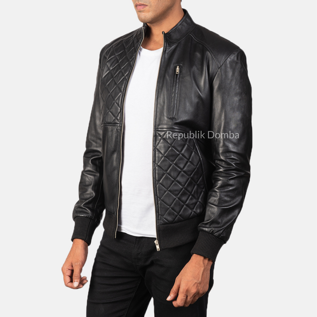Jaket Kulit Pria Bomber - PCB 116