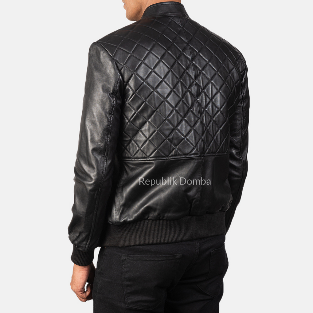 Jaket Kulit Pria Bomber - PCB 116