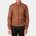 Jaket Kulit Pria Bomber - PCB 117