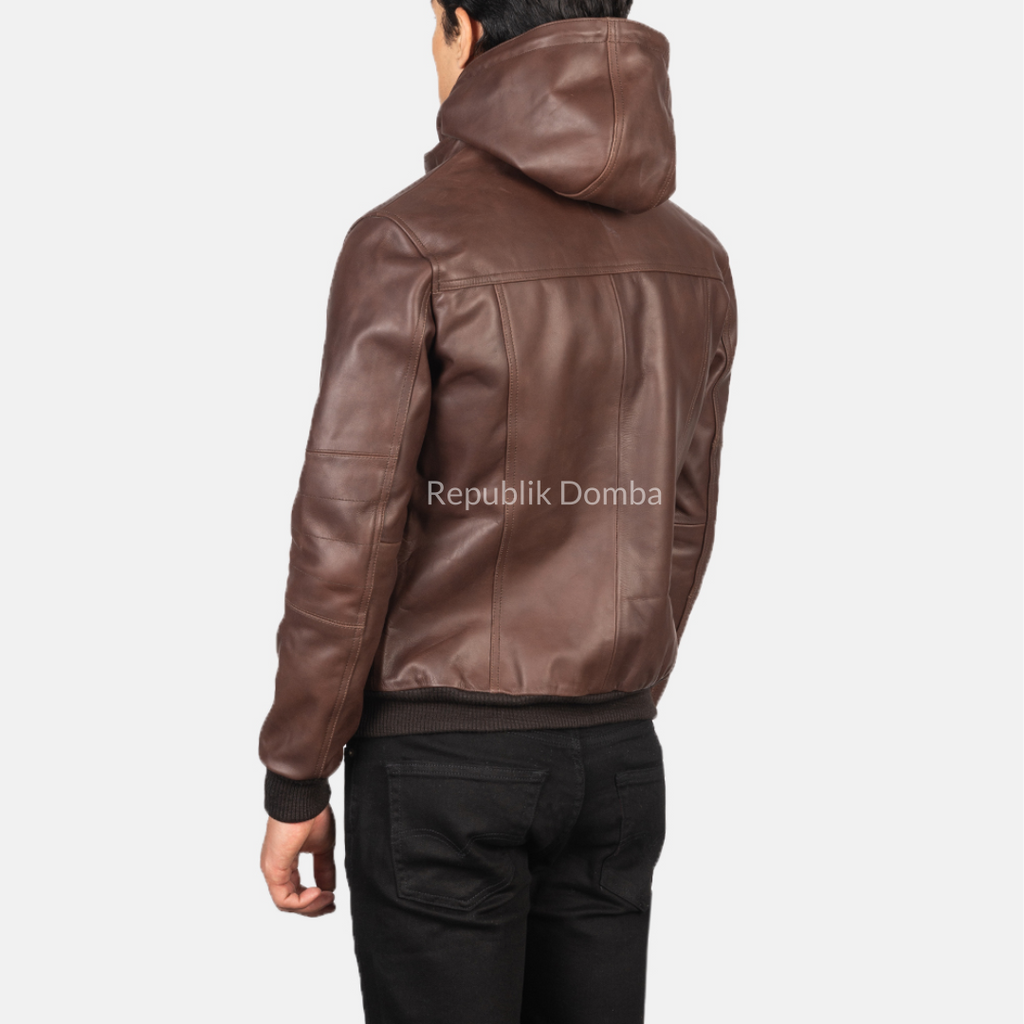 Jaket Kulit Pria Bomber - PCB 401