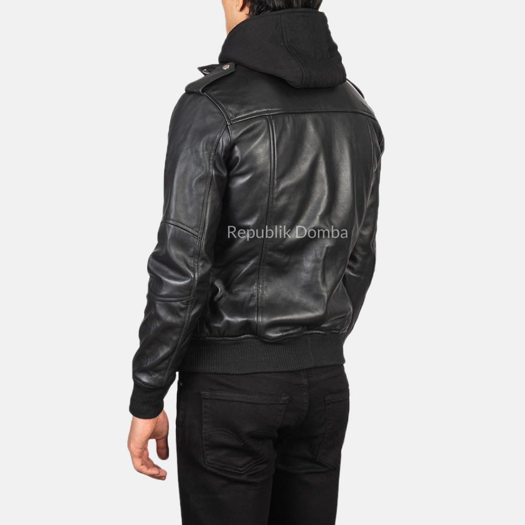 Jaket Kulit Pria Bomber - PCB 402