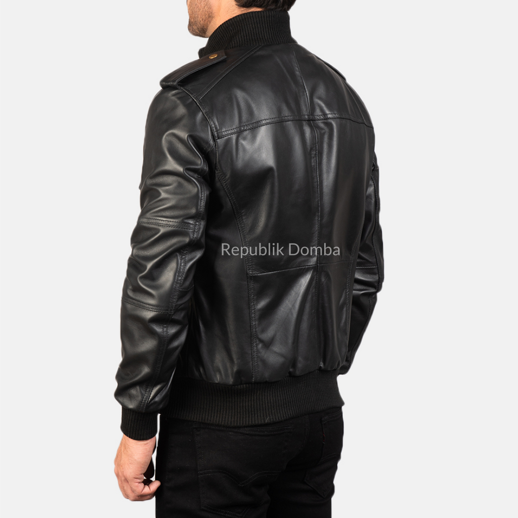 Jaket Kulit Pria Bomber - PCB 404