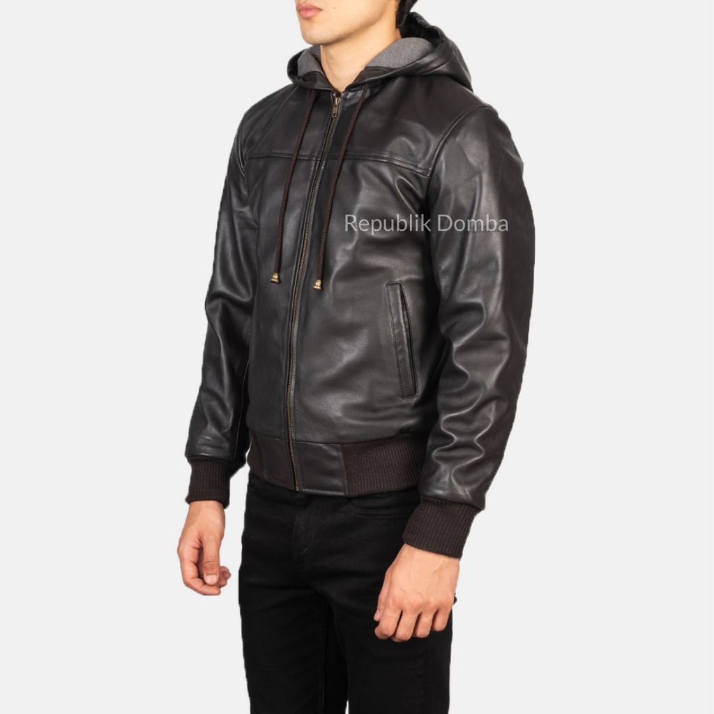 Jaket Kulit Pria Bomber - PCB 406