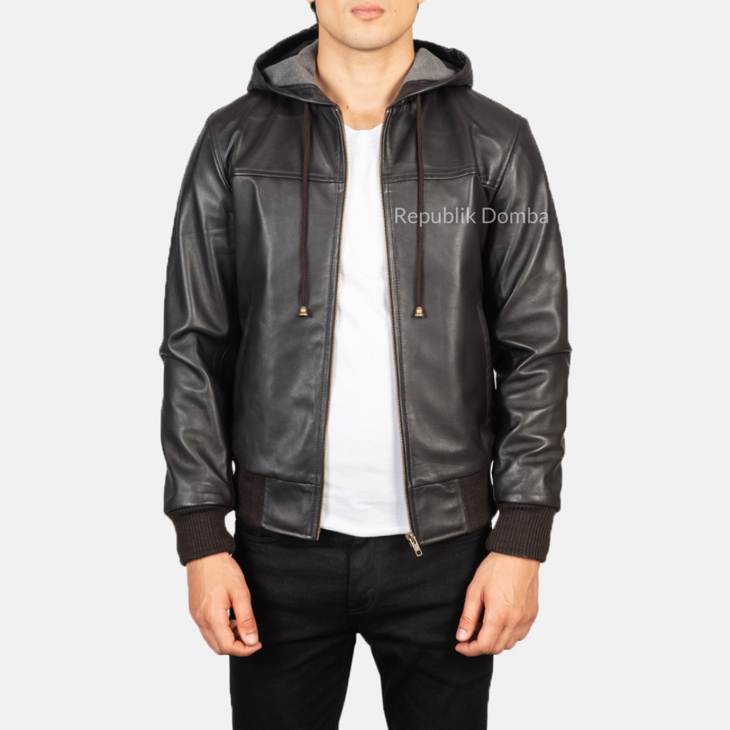 Jaket Kulit Pria Bomber - PCB 406