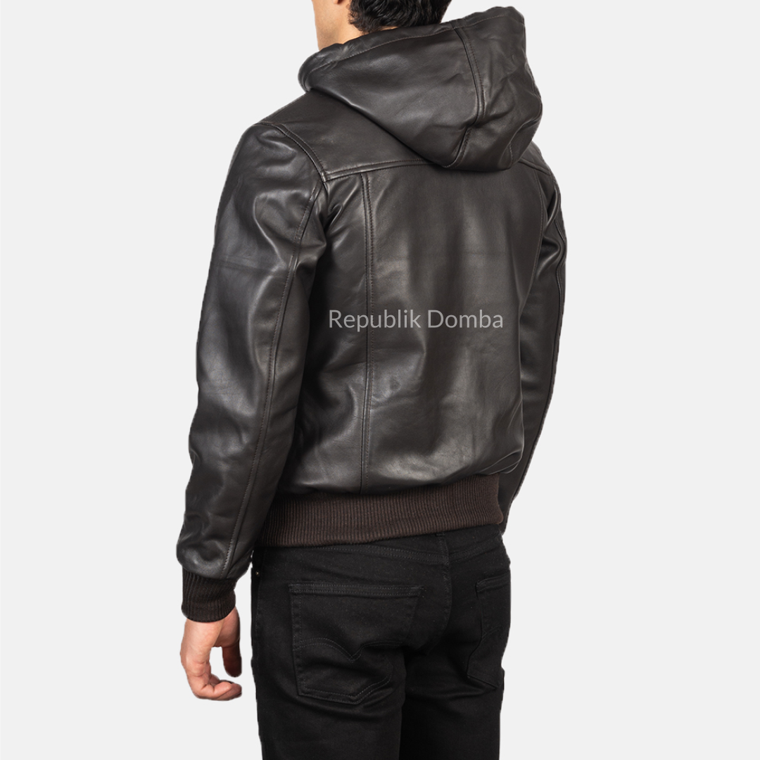 Jaket Kulit Pria Bomber - PCB 406