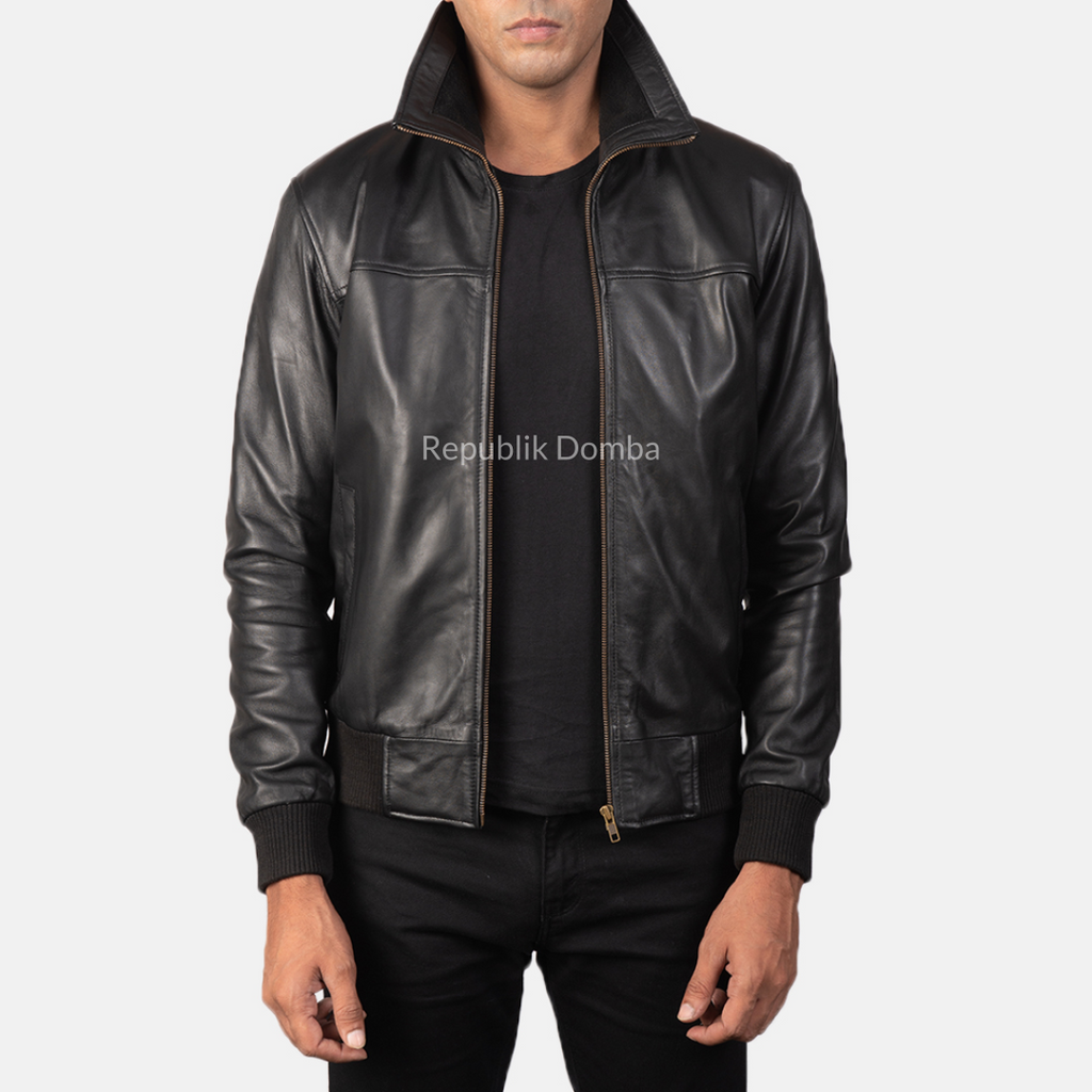 Jaket Kulit Pria Bomber - PCB 414