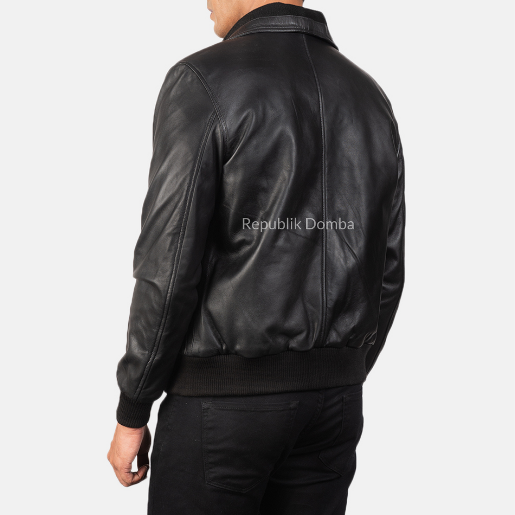 Jaket Kulit Pria Bomber - PCB 414