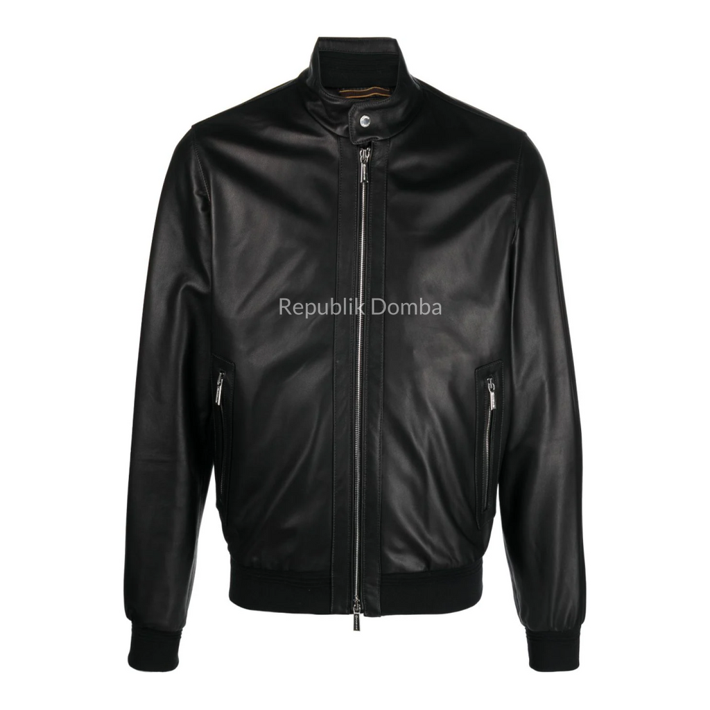 Jaket Kulit Pria Bomber - PCB 461