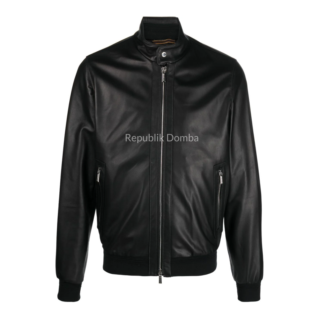 Jaket Kulit Pria Bomber - PCB 461