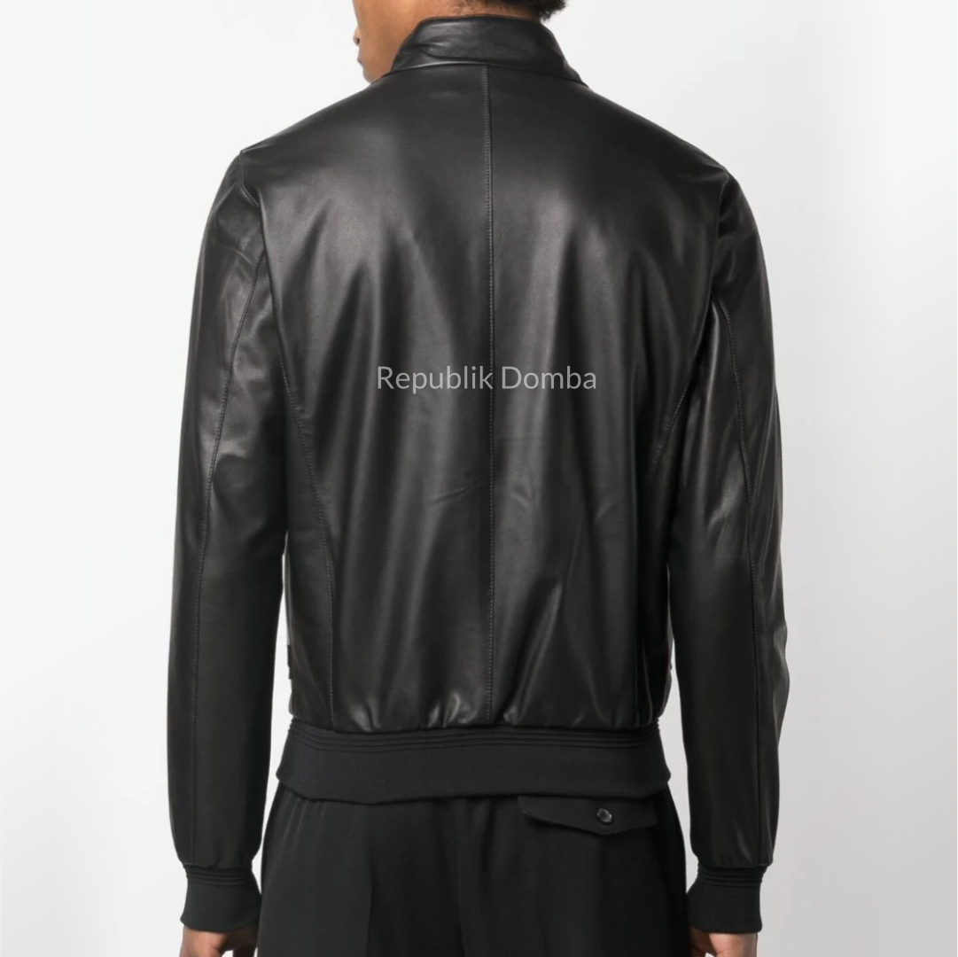 Jaket Kulit Pria Bomber - PCB 461