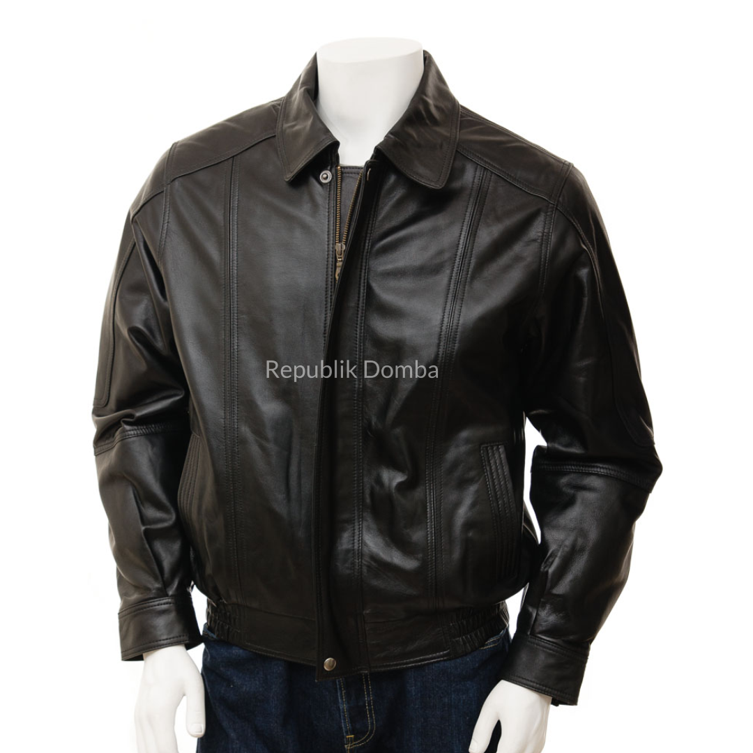 Jaket Kulit Pria Bomber - PCB 464