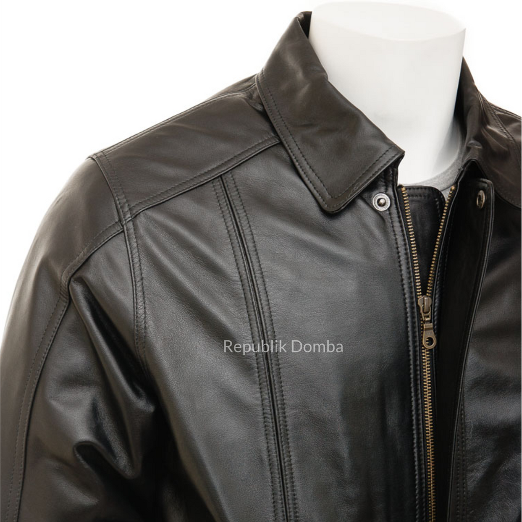 Jaket Kulit Pria Bomber - PCB 464