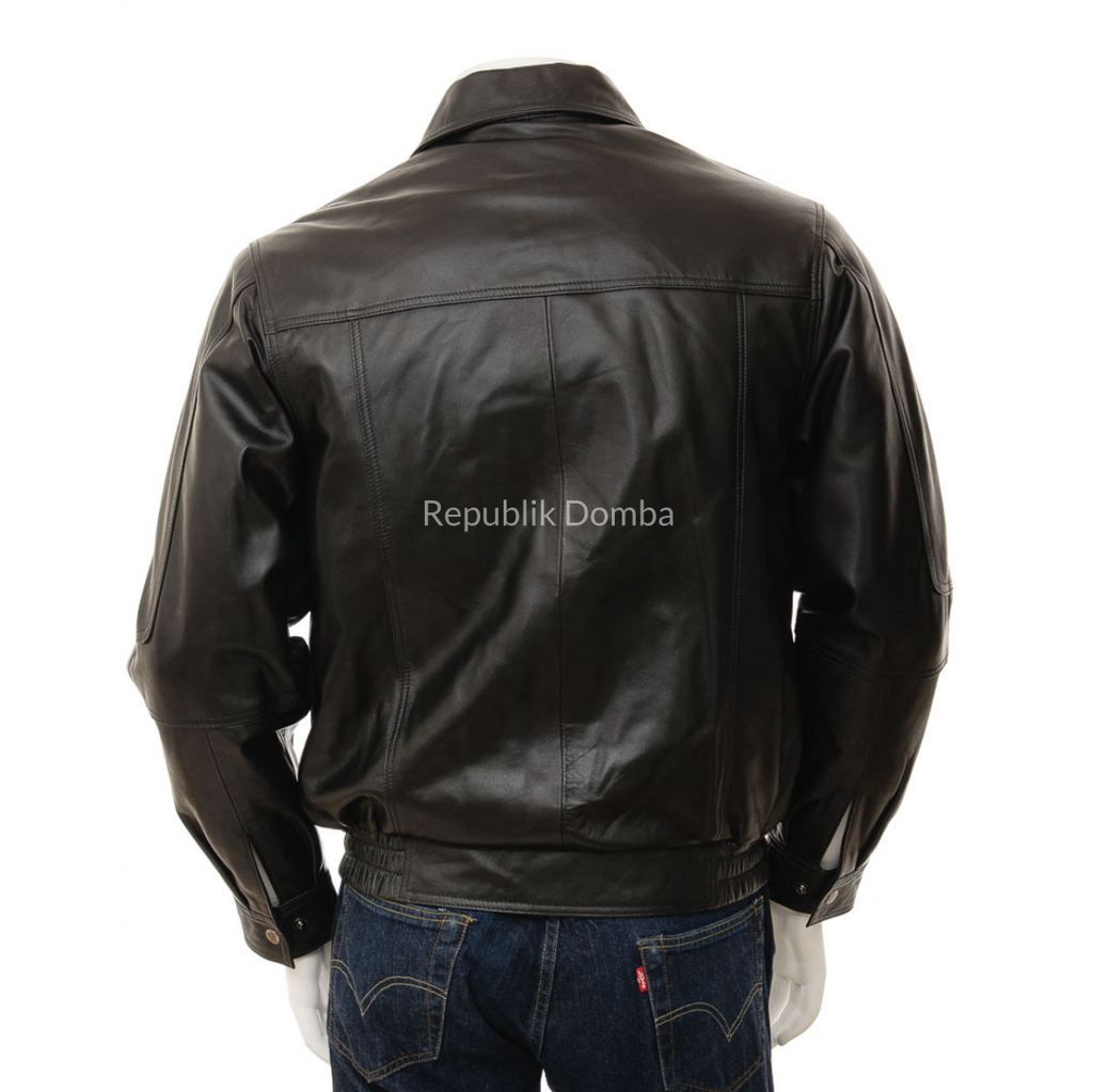 Jaket Kulit Pria Bomber - PCB 464