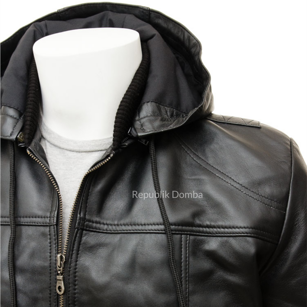 Jaket Kulit Pria Bomber - PCB 465